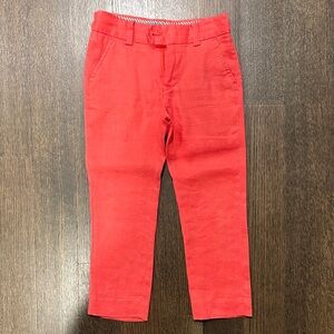 Appaman Vibrant Red 100% LINEN Pants - Sz 4T